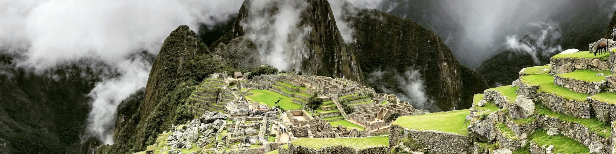 Aerial view of Machu Picchu