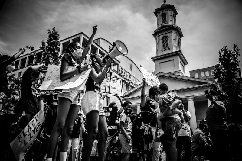 Black Lives Matter protestors. Credit: Vlad Tchompalov via Unsplash