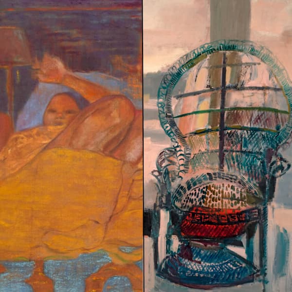 Collage of exhibition works.