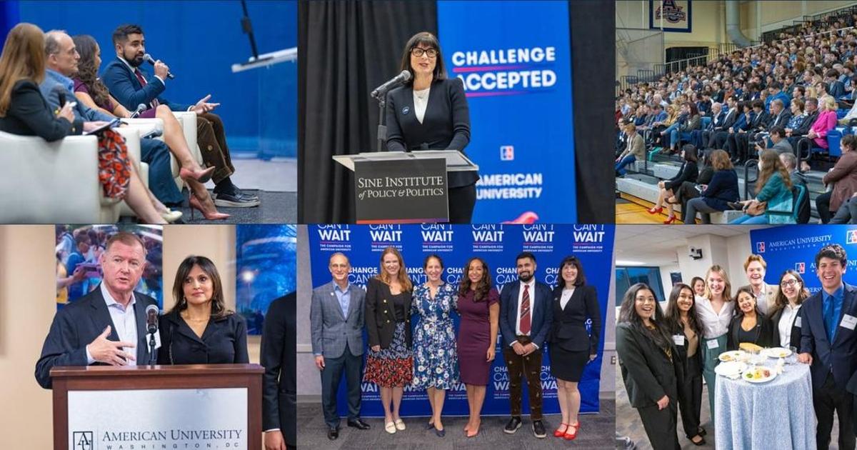 Collage of photos from the Sine 5-Year Celebration.