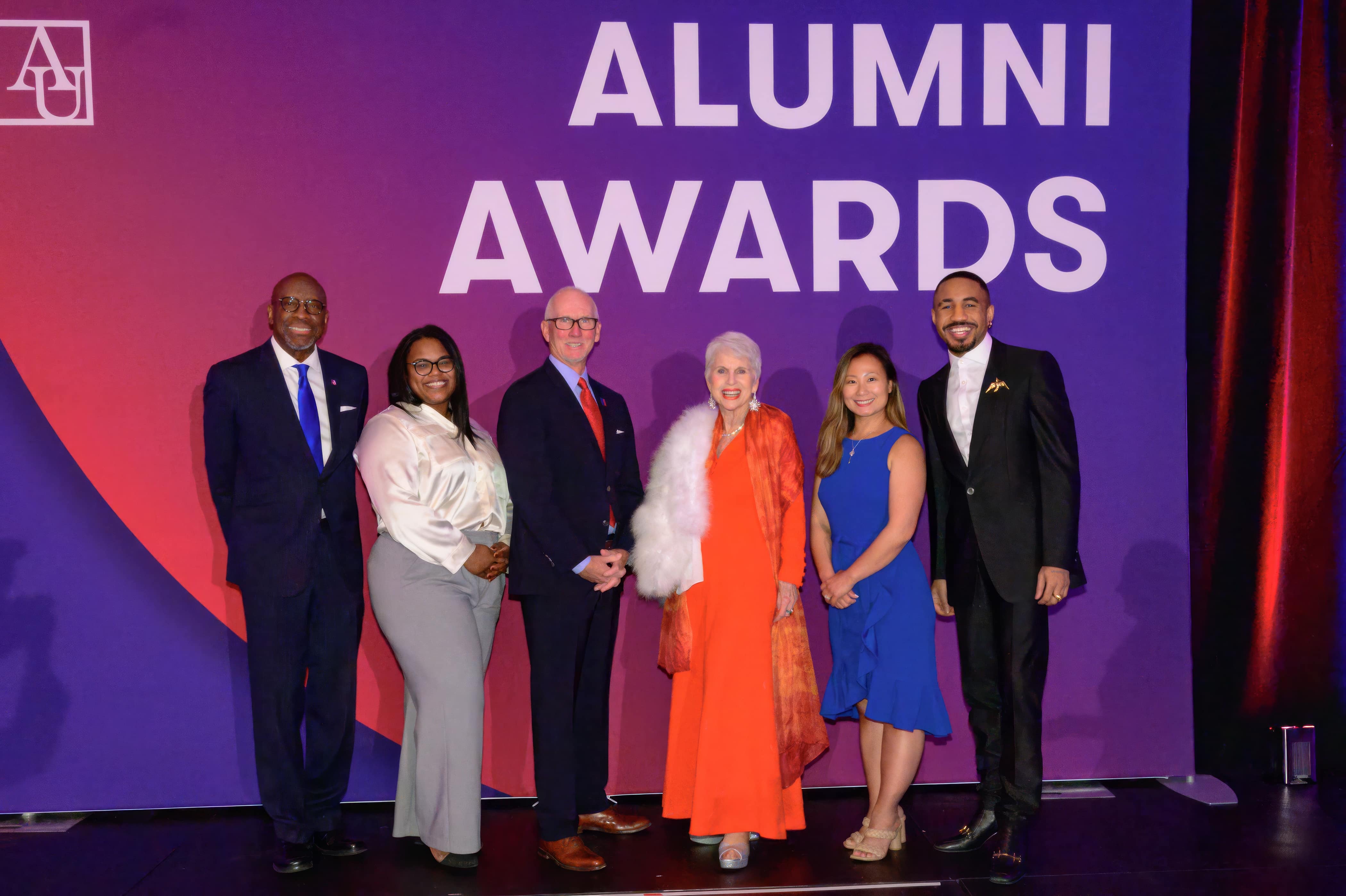 Awardees on stage. Awardees on stage.