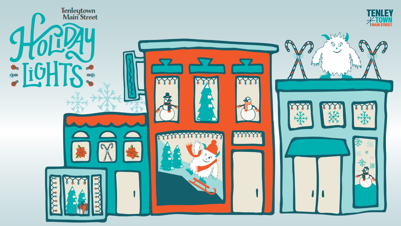 Tenleytown Main Street Holiday Lights 2023