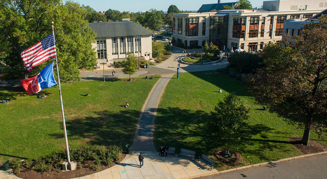 Ariel view of American University Campus