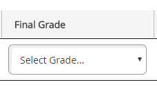 Final Grade. Select Grade...