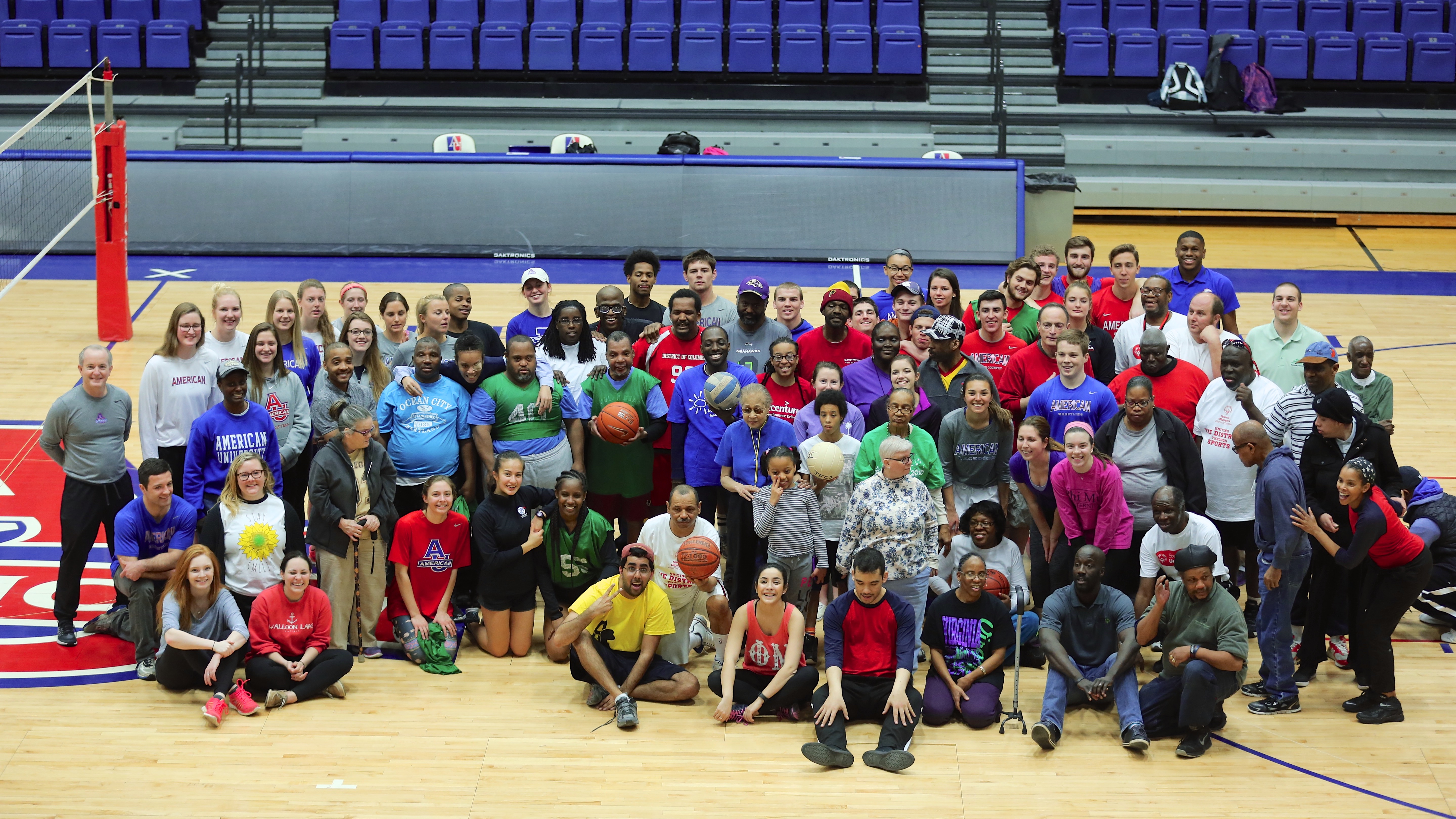 Group of participants of the Special Olympics Fest