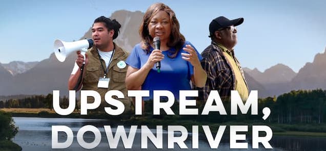 Upstream Downriver Poster