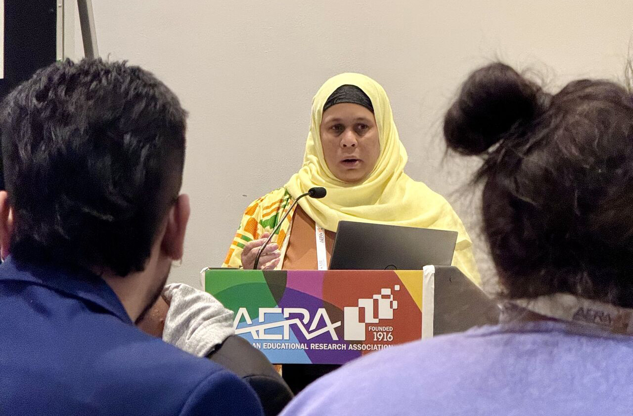 Dr. Amaarah DeCuir presents at AERA