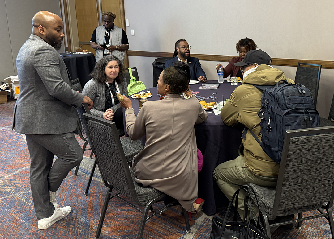 The Equity Based Teaching report reception at AERA