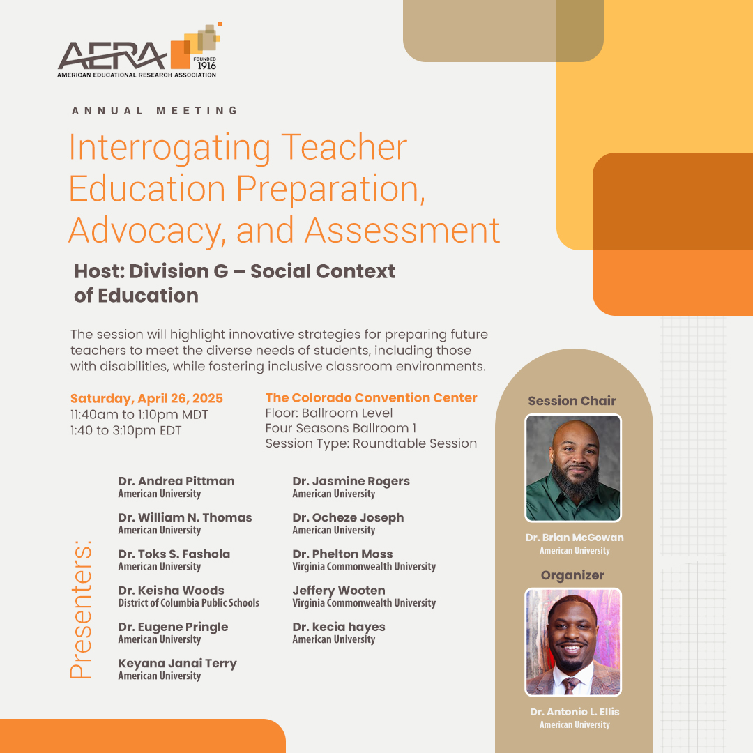 Dr. Brian McGowan at AERA