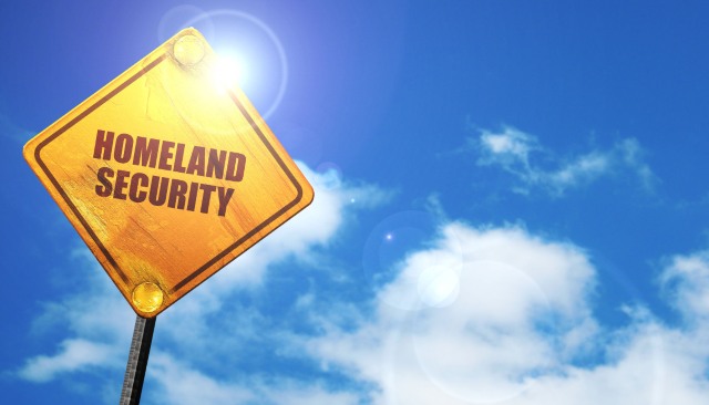 Homeland Security sign post