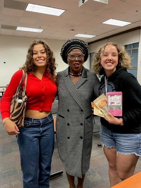 Olivia Watson, Patricia Secke (guest speaker), Anna Palumbo