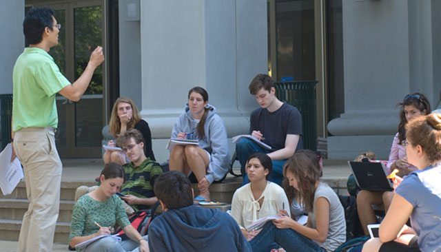 Faculty teaching students