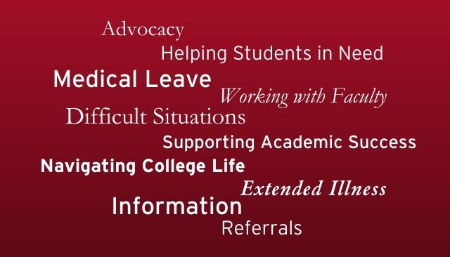 support for personal difficulty, medical leave, resources, working with faculty and more