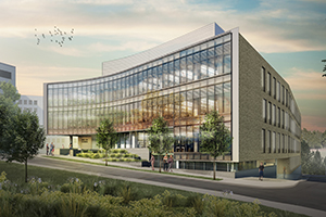 rendering of the exterior of the hall of science