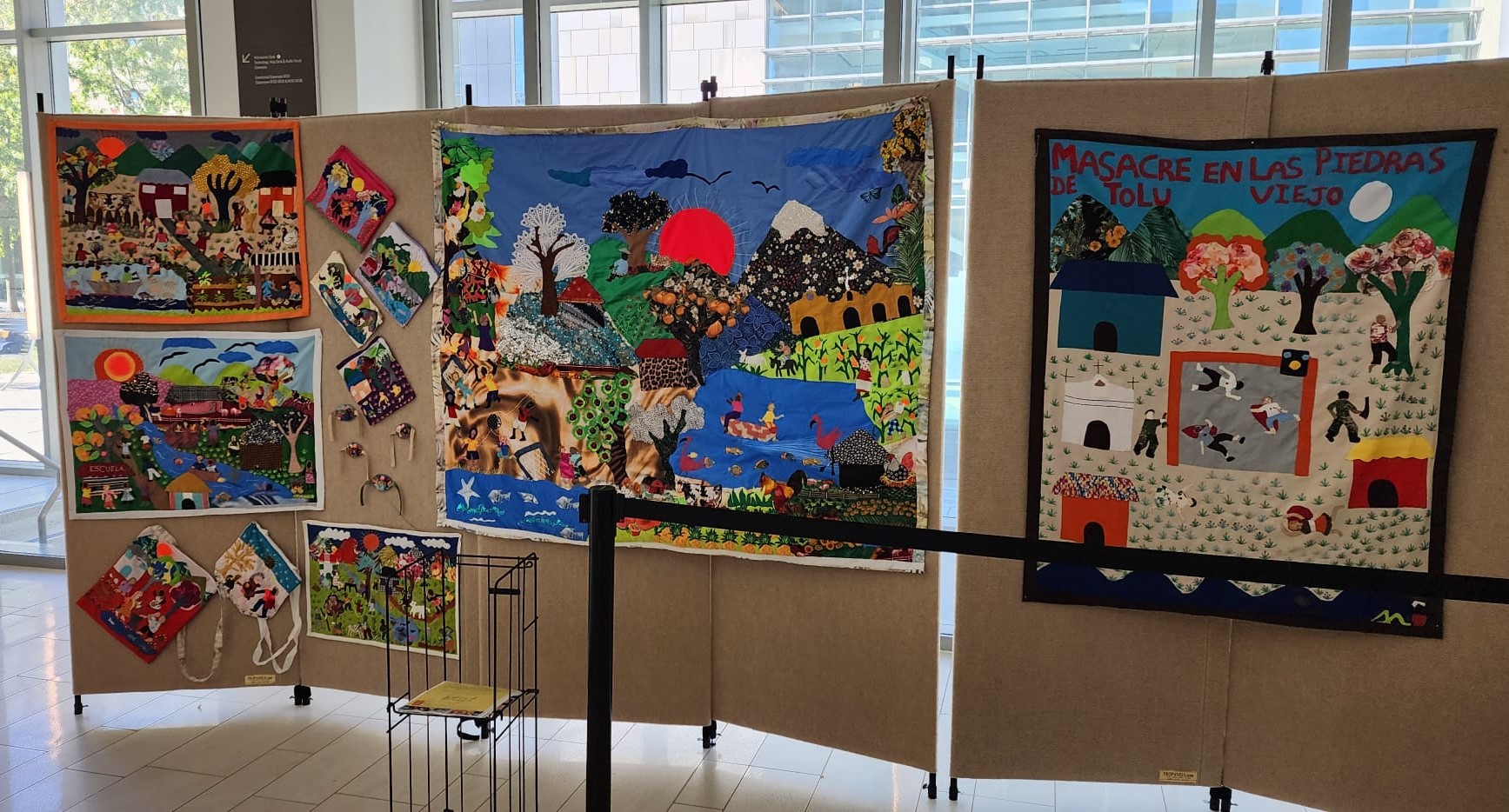 Exhibition of the work of the Quilters of Mampuján at the Washington College of Law Exhibition of the work of the Quilters of Mampuján at the Washington College of Law