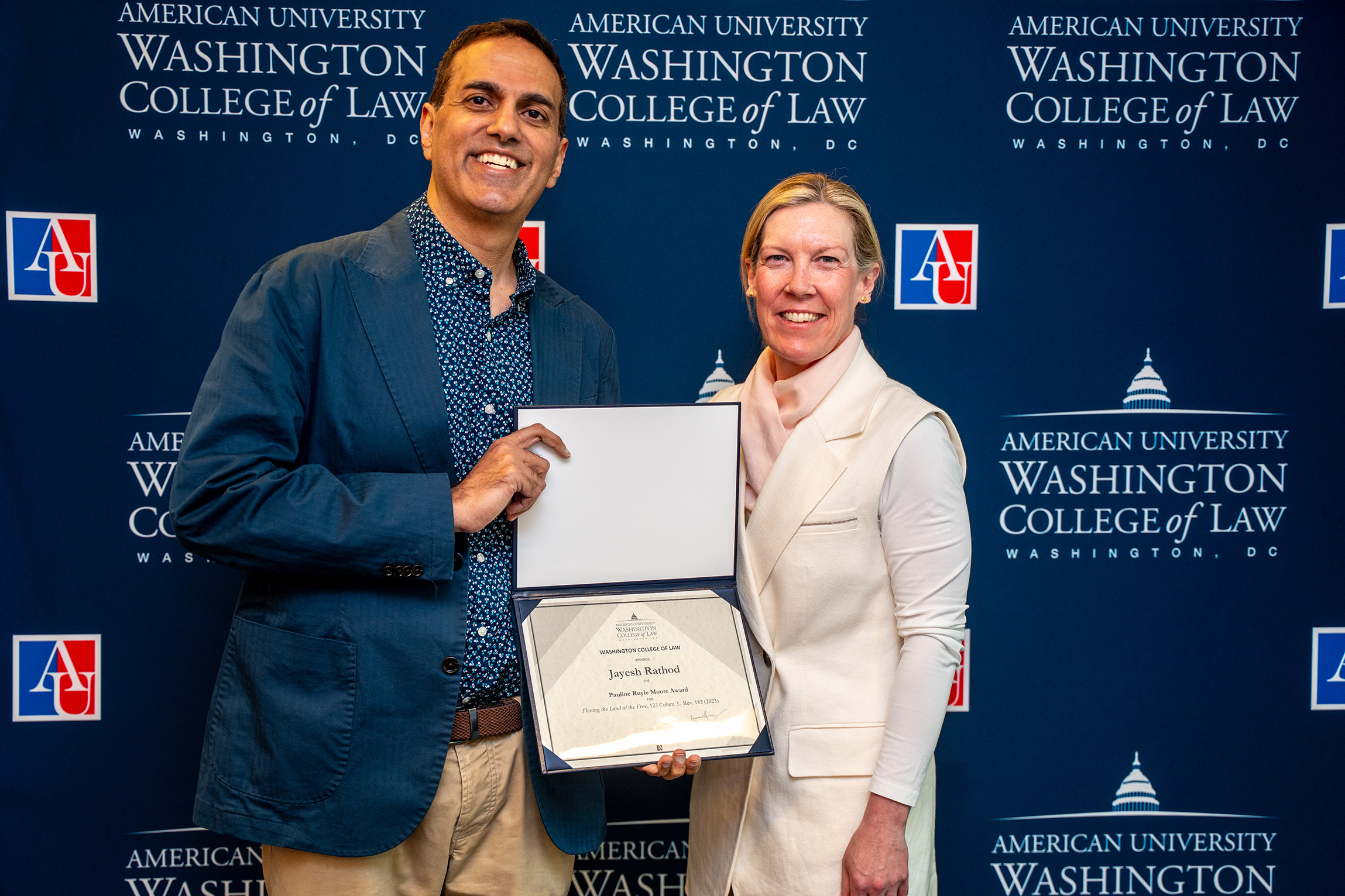 Professor Jayesh Rathod receives the Pauline Ruyle Moore Award
